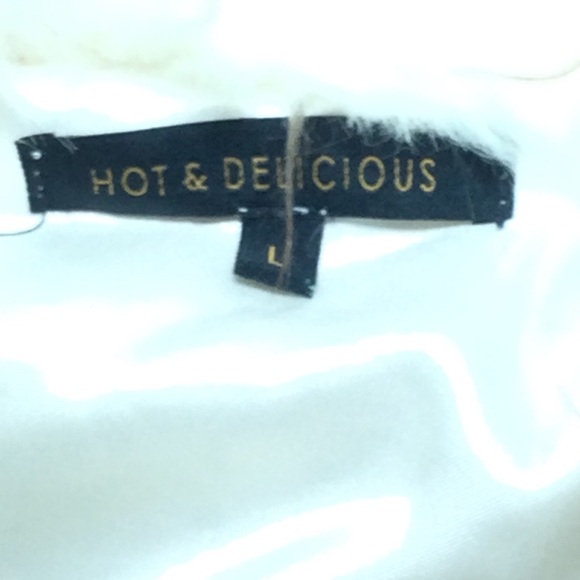 Hot & Delicious Faux Fur Vest Size L - Picture 10 of 12